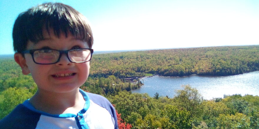 Justin at the top of Lookout Mountain.