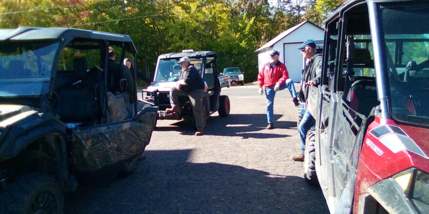 ORV crew at Elm River School to take kids for a fall color ride on the BN trail.